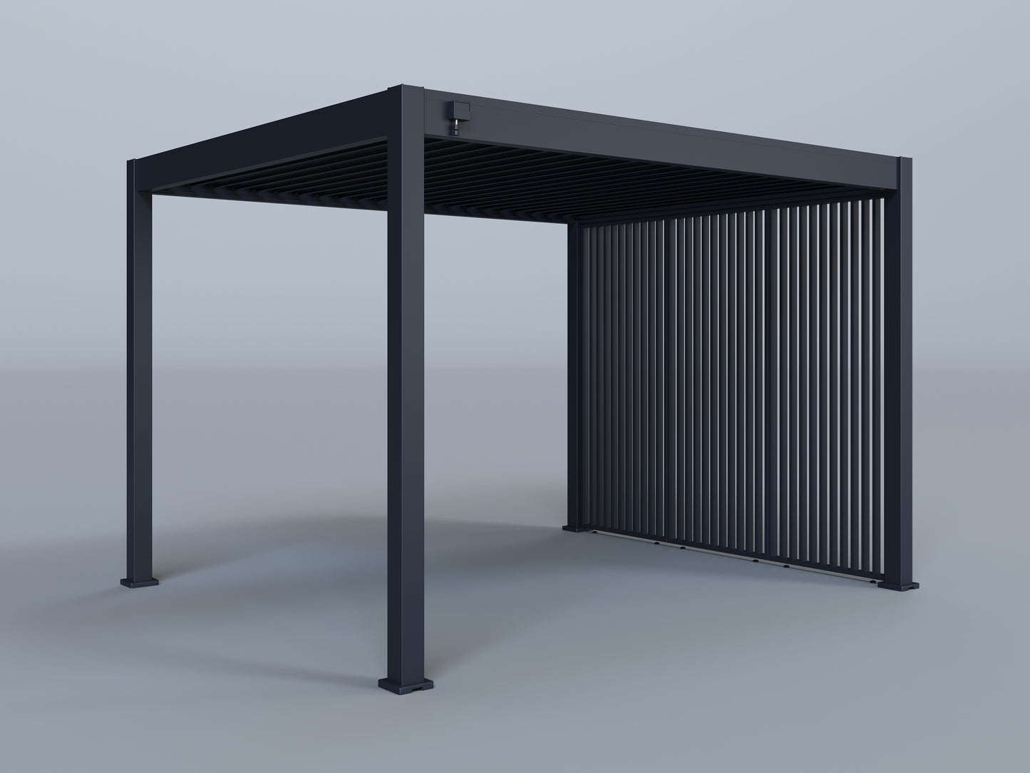 10'x12' Lugano Pergola with (3) 10' Vertical Deco Panels