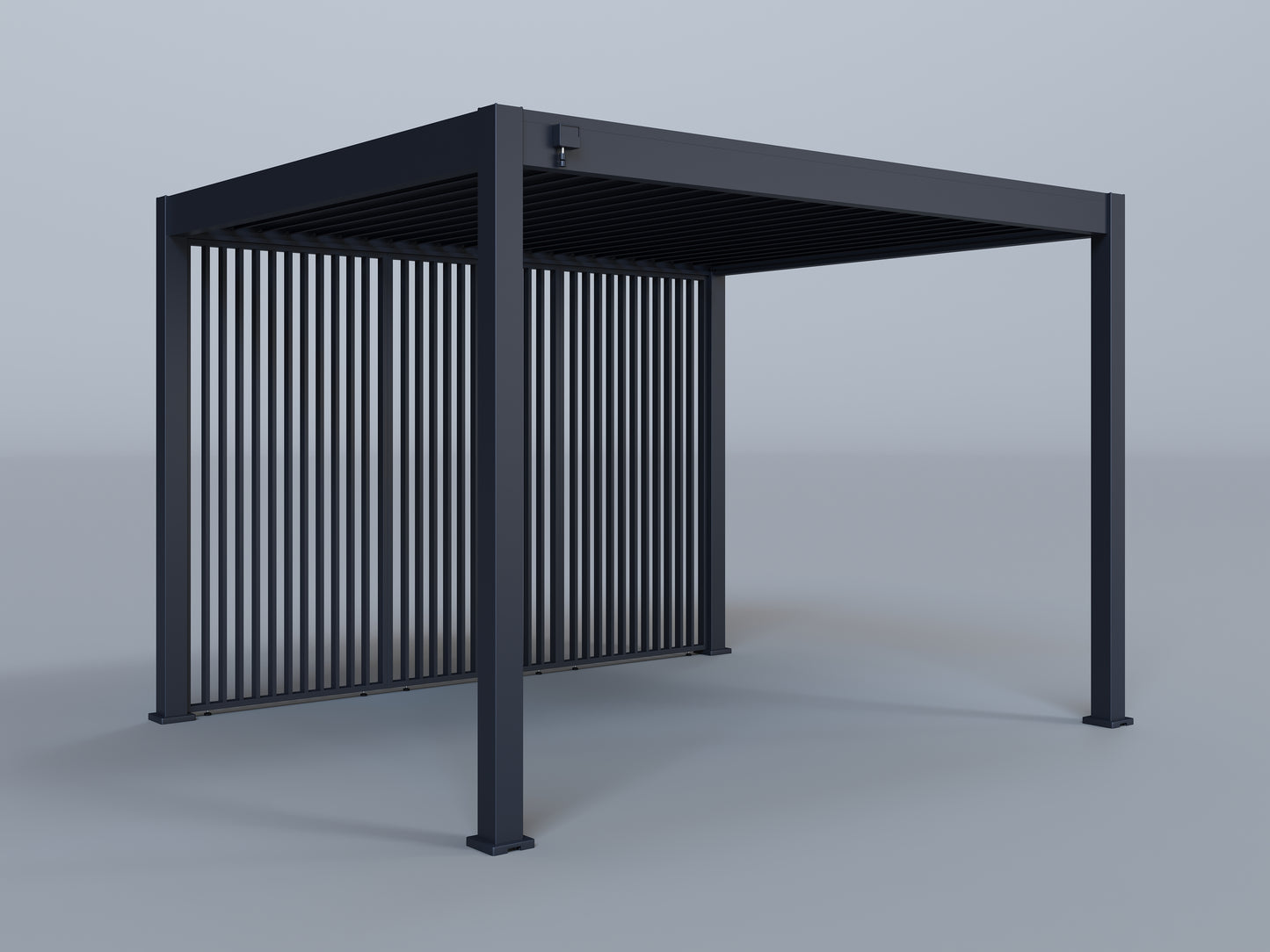 10'x12' Lugano Pergola with (3) 12' Vertical Deco Panels