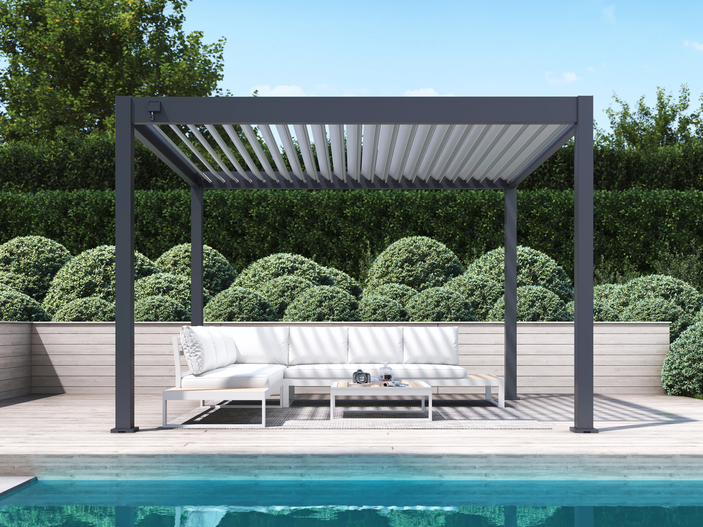 Suprema 10 x 12 with Light Gray Louvers
