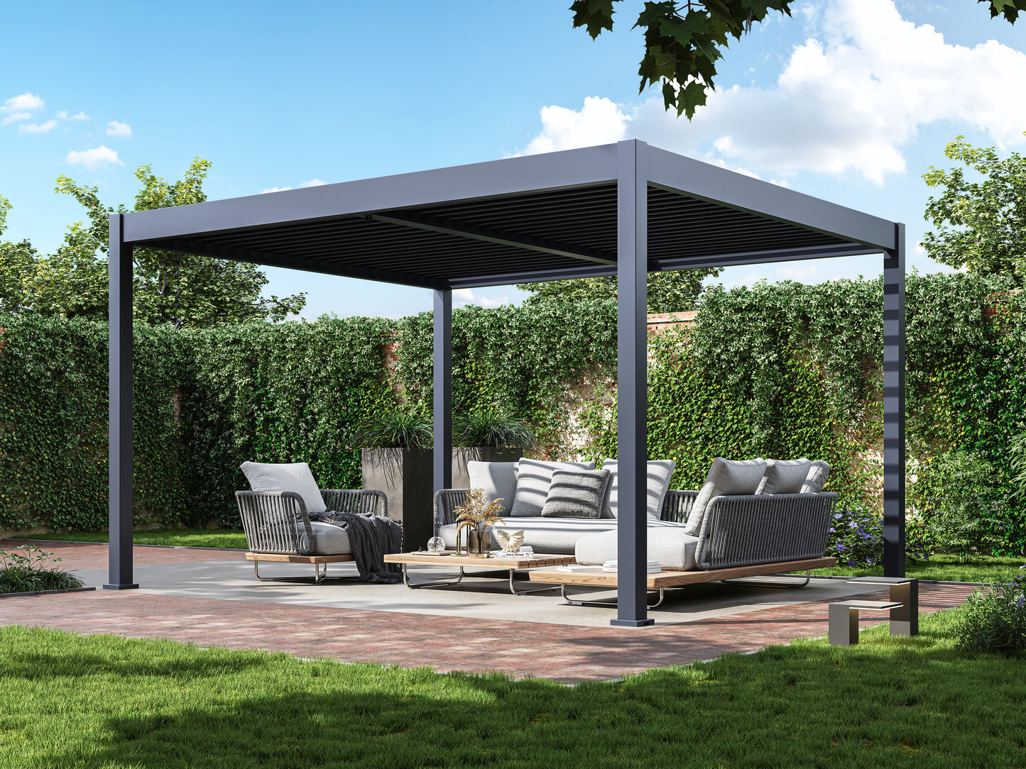 Suprema 12 x 14 with Slate Gray Louvers