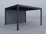 12'x14' Grand Tuscan with (1) 14' Privacy Wall in Pebble Grey