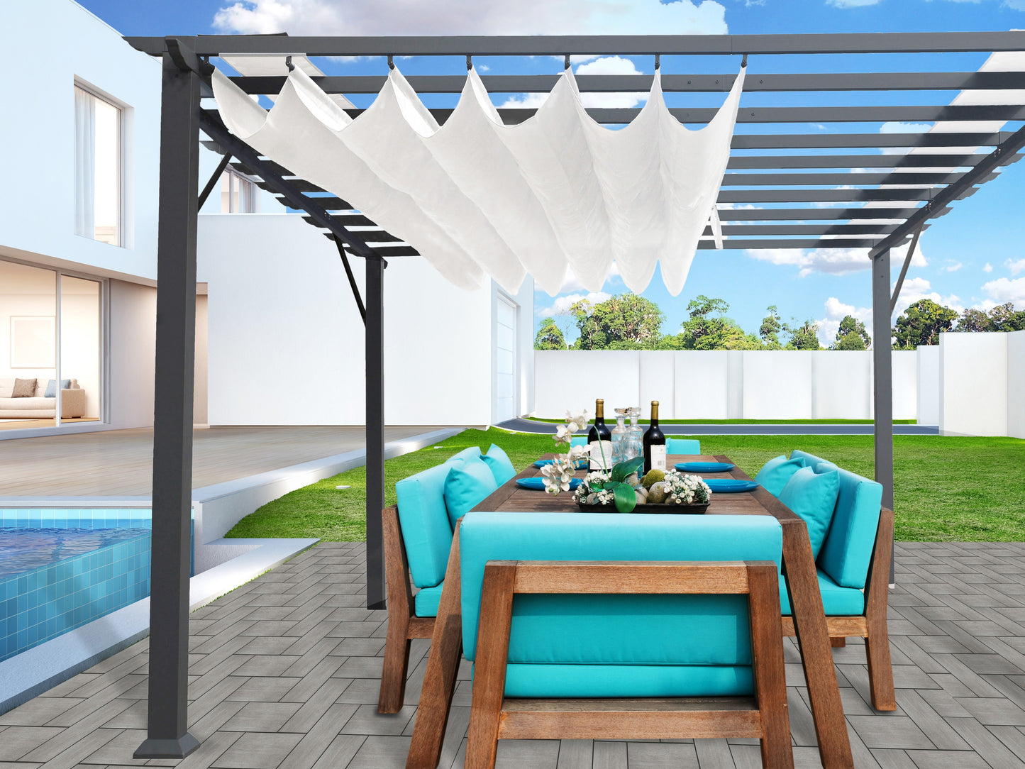 Florence Soft Top Pergola