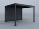 10'x12' Lugano Pergola with (3) 12' Adjustable Horizontal Shutter Panels