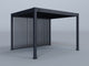 10'x12' Lugano Pergola with (3) 12' Vertical Deco Panels