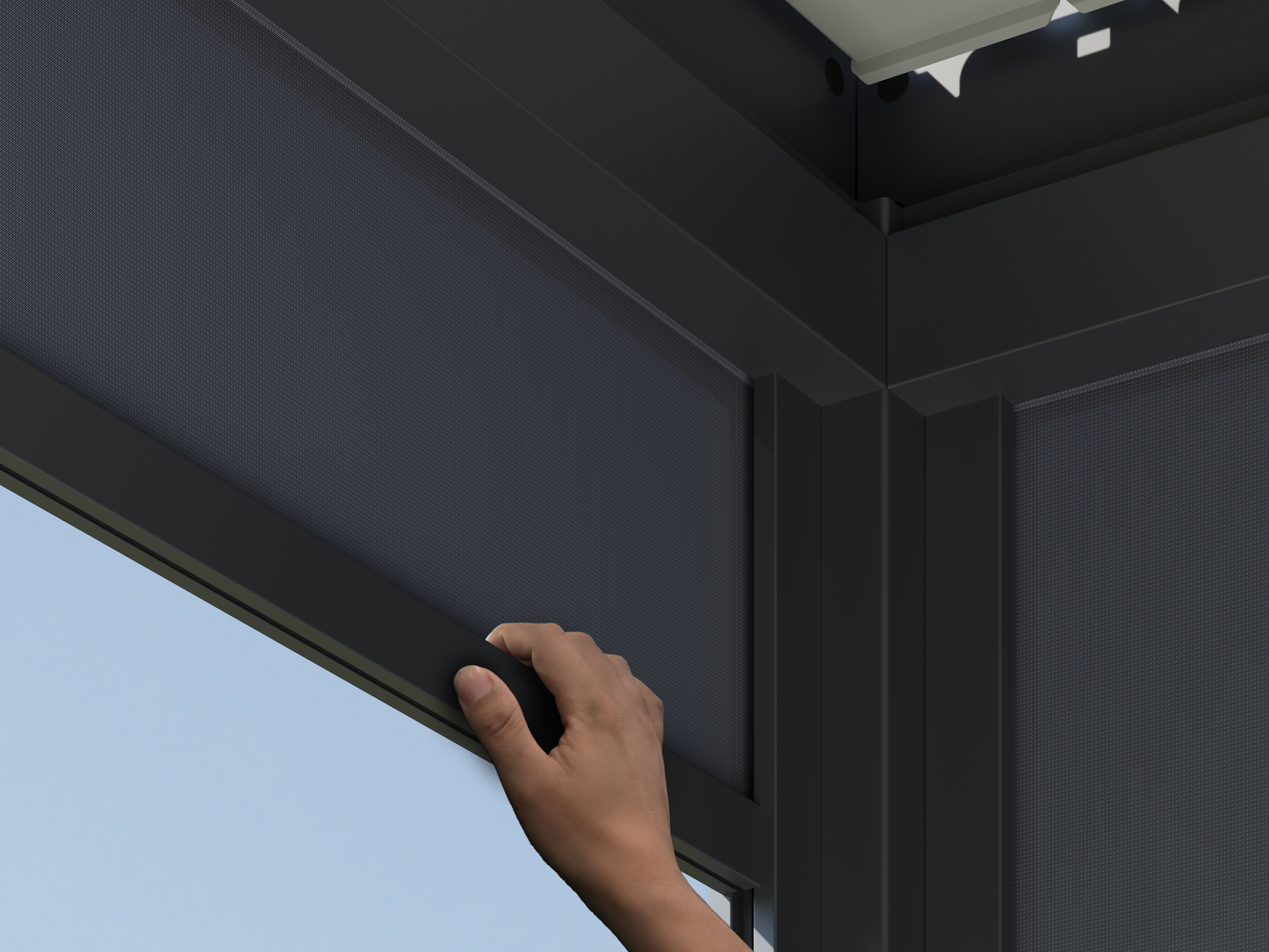 Wind Screen Complete Set for Louvered Pergola