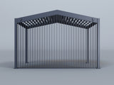 Icon Louvered Pergola with (2) 13' Vertical Fixed Panel