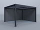12'x14' Lugano Pergola with (1) 12' and (1) 14' Pebble Grey Privacy Walls