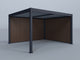 12'x14' Lugano Pergola with (1) 12' and (1) 14' Teak Privacy Walls
