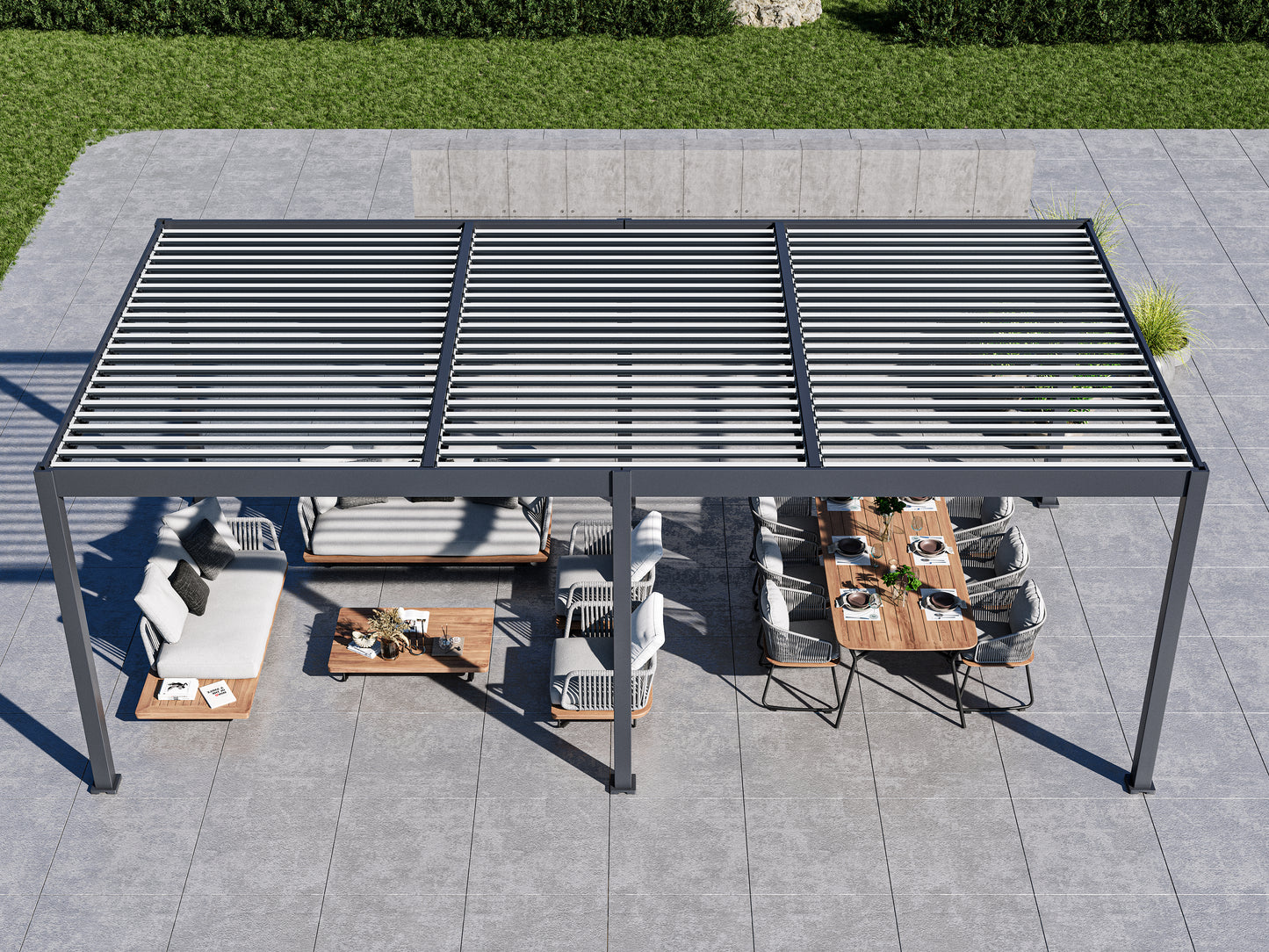 Lugano Louvered Pergola