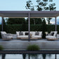 Suprema 12'x20' with Light Gray Louvers and LED Lighting