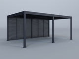 12'x20' Grand Tuscan Pergola with (6) 10' Fixed Horizontal Deco Panels