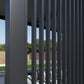 Single Vertical Fixed Deco Panel for Louvered Pergola