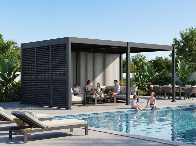 Suprema with Adjustable Shutter and Privacy wall 