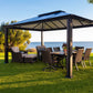 Side angle of Santa Monica Gazebo in back yard. 